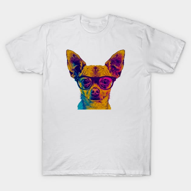 Tiny Trendsetter: The Chihuahua with Big Style! T-Shirt by Carnets de Turig